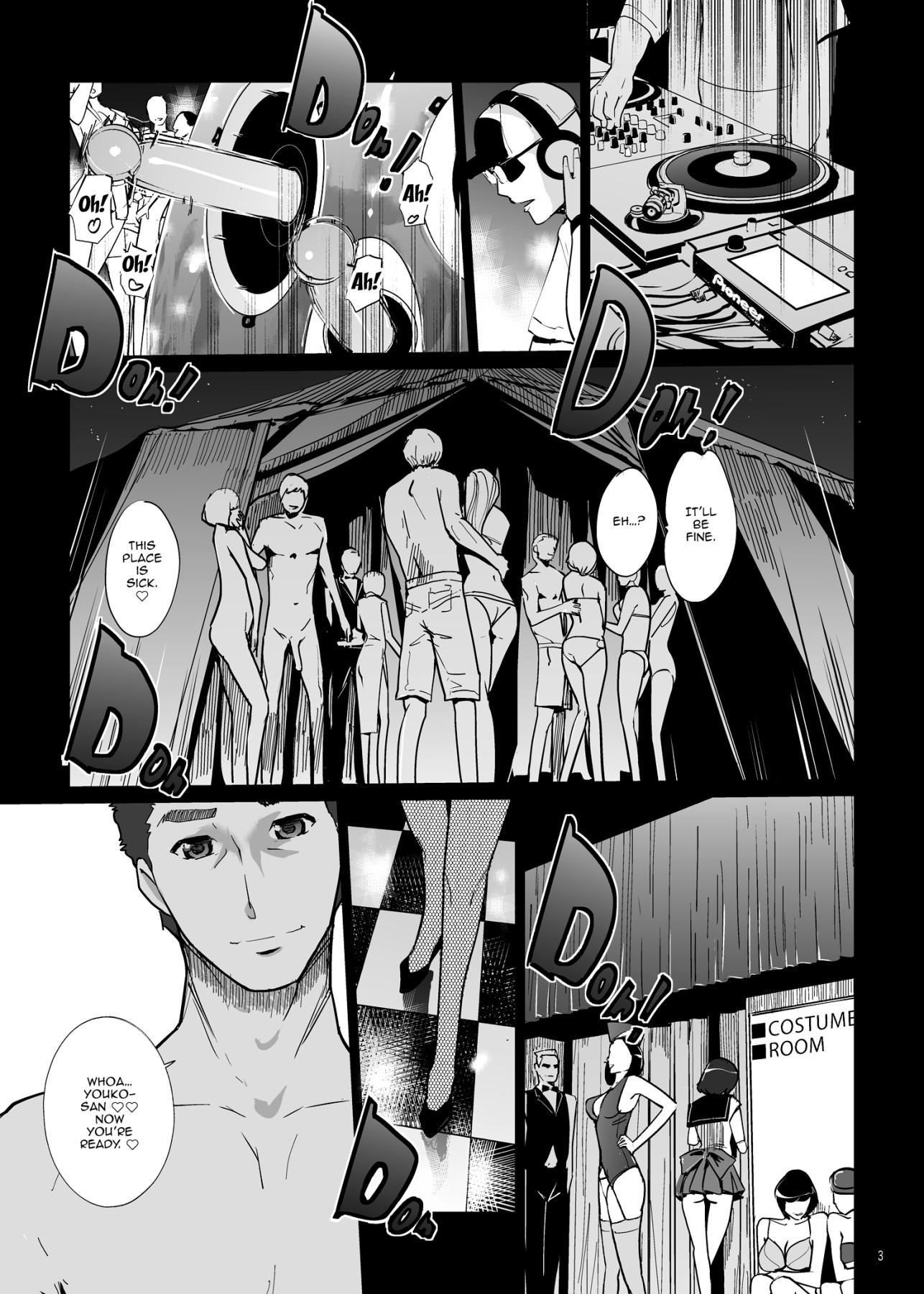 Hentai Manga Comic-NTR Midnight Pool Happening Bar Edition-Read-2